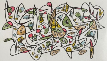 "Tissu en expension" başlıklı Resim Loane Blanchard tarafından, Orijinal sanat, Işaretleyici