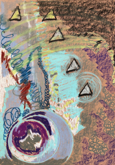 Ζωγραφική με τίτλο ""Christmas Ball" -…" από Evgeniya Minina Zhemi, Αυθεντικά έργα τέχνης, Παστέλ