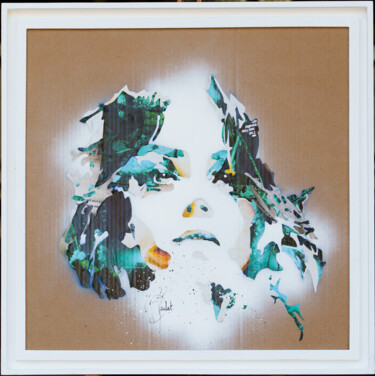 Collages titled "Transcendance" by Bernard Neulat, Original Artwork, Collages Mounted on Other rigid panel