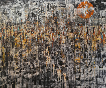 "CE QU'IL EN RESTERA…" başlıklı Tablo Jean-Humbert Savoldelli tarafından, Orijinal sanat, Akrilik Ahşap Sedye çerçevesi üzer…