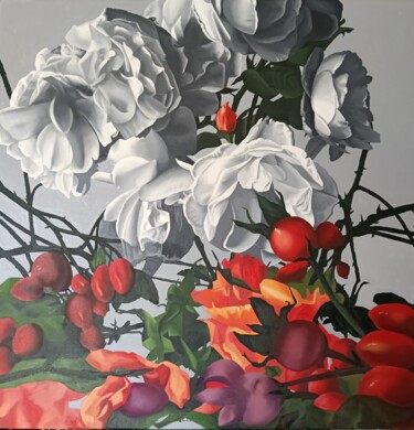 "WHITE WITH FEELING" başlıklı Tablo Luigi Maria De Rubeis tarafından, Orijinal sanat, Petrol