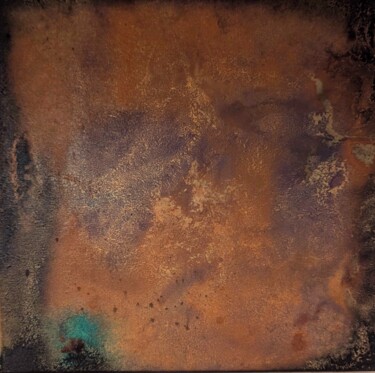 Pintura intitulada "Oxydations 2" por Yo, Obras de arte originais, Acrílico Montado em Armação em madeira
