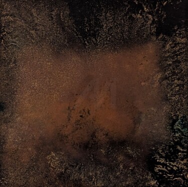 Pintura intitulada "Oxydations 4" por Yo, Obras de arte originais, Acrílico Montado em Armação em madeira