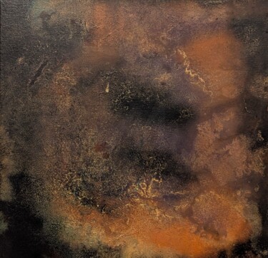 Pintura intitulada "Oxydations 6" por Yo, Obras de arte originais, Acrílico Montado em Armação em madeira