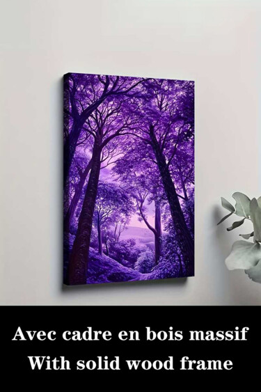 "Purple Sky Suitable…" başlıklı Baskıresim 江华 梁 tarafından, Orijinal sanat, Mürekkep püskürtmeli Ahşap Sedye çerçevesi üzeri…