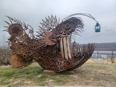 "There's Always A Bi…" başlıklı Heykel Stick Built Modifieds tarafından, Orijinal sanat, Metaller