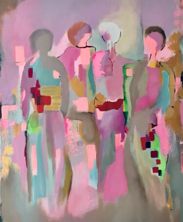 Pintura titulada "De paseo..." por Phil-Juan Masure, Obra de arte original, Acrílico Montado en Bastidor de camilla de madera