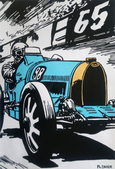 "A Fond la Ligne Dro…" başlıklı Tablo Philippe Dailler tarafından, Orijinal sanat, Akrilik