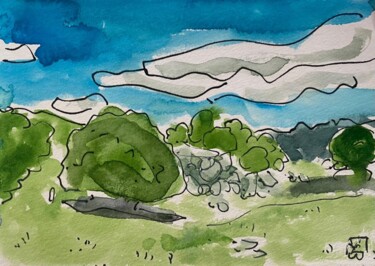 绘画 标题为“site de Filitosa en…” 由Frob, 原创艺术品, 水彩