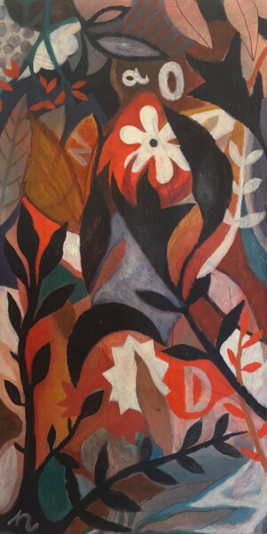 Ζωγραφική με τίτλο "Vegetation #13" από Federico Womb, Αυθεντικά έργα τέχνης, Ακρυλικό