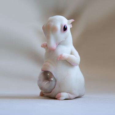 Sculpture intitulée "Alien "Tapir" with…" par Ivan Grodzenskyi, Œuvre d'art originale, Pâte polymère