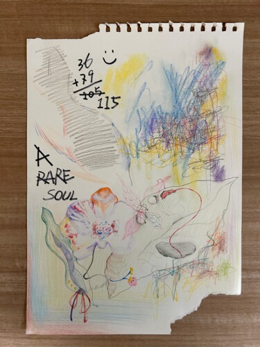 Pintura intitulada "Draft Fantasy" por Vei Yu, Obras de arte originais, Lápis