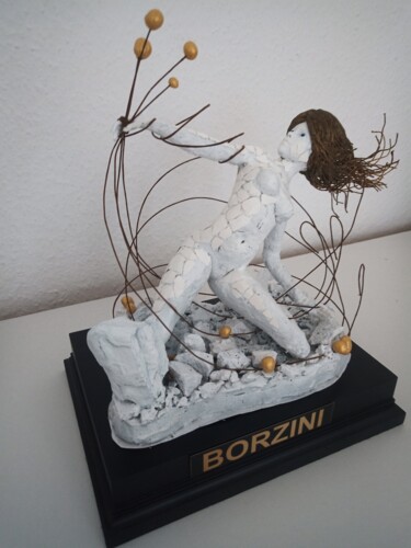 "Italian figurine in…" başlıklı Heykel Hans Ritter tarafından, Orijinal sanat, Polimer kil