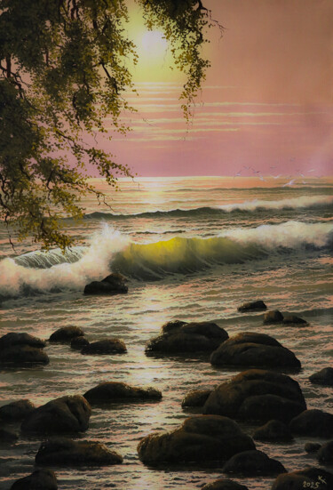 Картина под названием "Morning Magic - ori…" - Kirill Kiryukhin, Подлинное произведение искусства, Масло