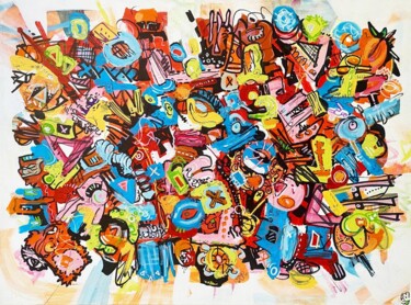 "le printemps" başlıklı Tablo Frob tarafından, Orijinal sanat, Akrilik Ahşap Sedye çerçevesi üzerine monte edilmiş