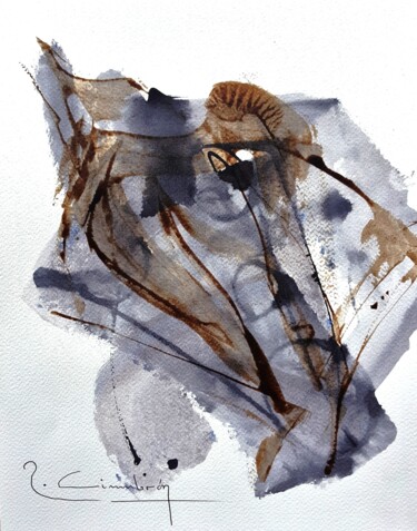 Картина под названием "Earth and grey I (H…" - Miguel Robledo Cimbrón, Подлинное произведение искусства, Акрил