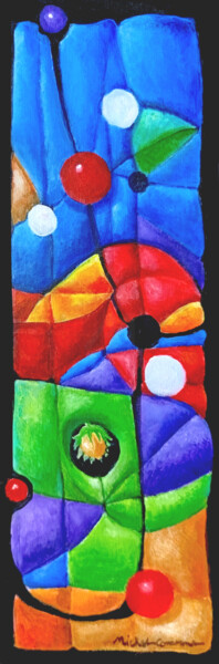 Painting titled "La noisette" by Michel Constant, Original Artwork, Acrylic