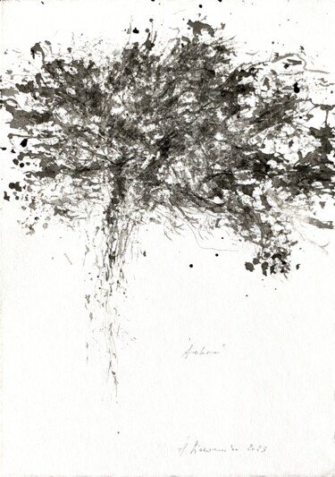 ""ARBRE 2023 "" başlıklı Resim Hanna Sidorowicz tarafından, Orijinal sanat, Mürekkep