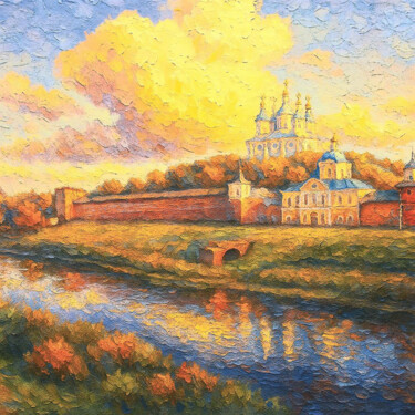 Digital Arts με τίτλο "A bright, expressiv…" από Evgenia Rod, Αυθεντικά έργα τέχνης, Ακρυλικό