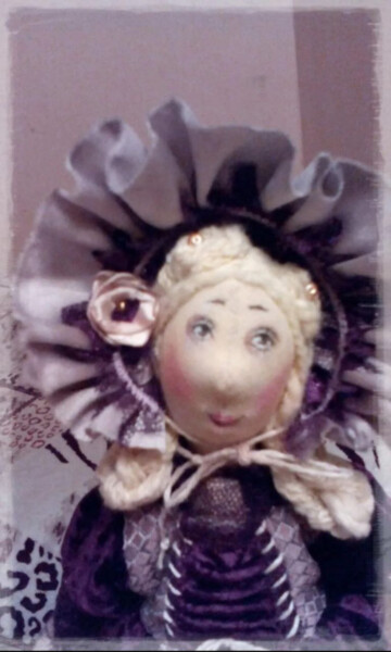 Arte digital titulada "vintage portrait of…" por Evgenia Rod Borovikova, Obra de arte original, Tela