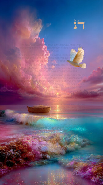 Digital Arts titled "Transcendence throu…" by Asnat Unnger, Original Artwork, Digital Painting