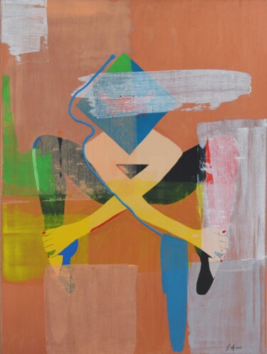 Peinture intitulée "die Tänzerin/ the d…" par Goswin Houy, Œuvre d'art originale, Acrylique Monté sur Châssis en bois