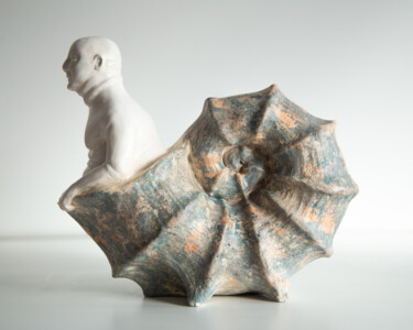 Sculpture titled "Sculpture of Fat Po…" by Ivan Grodzenskyi, Original Artwork, Ceramics