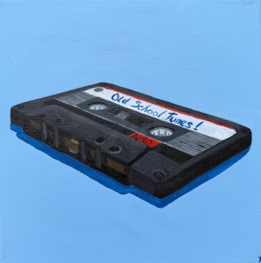 "Cassette Tape Nosta…" başlıklı Tablo Kate Revill tarafından, Orijinal sanat, Petrol Ahşap Sedye çerçevesi üzerine monte edi…