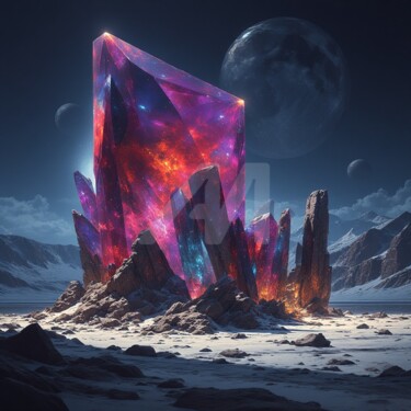 Arte digital titulada "Obelisk of the Star…" por Piotr Pietruszewski, Obra de arte original, Imagen generada por IA