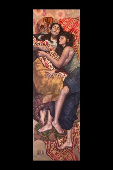 Pintura titulada "The Sleeping Beauty…" por Dimitrios Krapsitis, Obra de arte original, Oleo