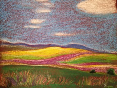 Painting titled "Color Fields. Polyc…" by Mava Ra, Original Artwork, Pencil