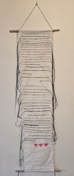 "Woven Letter" başlıklı Tablo Irene Lak tarafından, Orijinal sanat, İplik