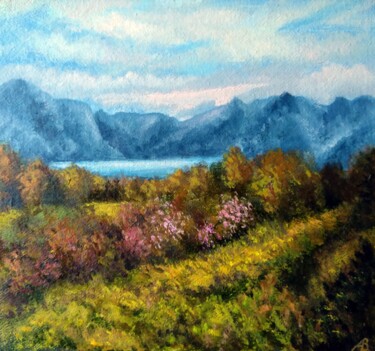 Картина под названием "The Inevitable Autu…" - Владимир Абаимов, Подлинное произведение искусства, Масло