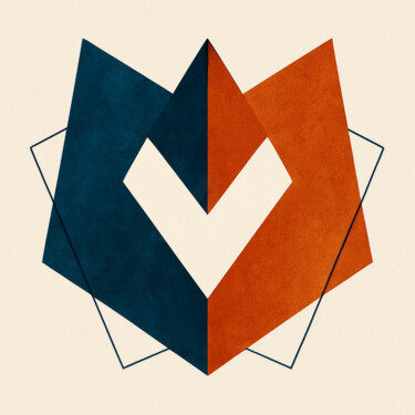 Arts numériques intitulée "Équilibre Chromatiq…" par Yahya Ahssaini, Œuvre d'art originale, Peinture numérique