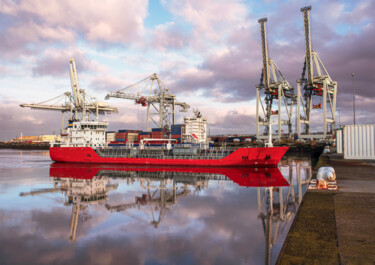 Fotografia intitulada "Crépuscule industri…" por Cecile Ducrot, Obras de arte originais, Fotografia Não Manipulada