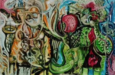 "圣果 -Holy Fruit" başlıklı Tablo 伶俐 曹 tarafından, Orijinal sanat, Petrol