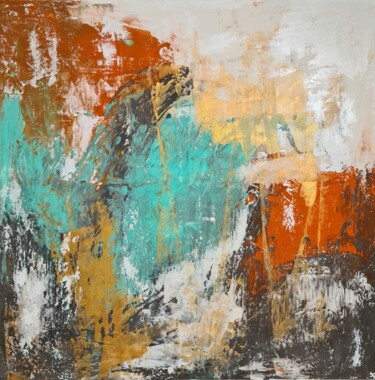 Ζωγραφική με τίτλο "Passion der Farben…" από Inna Grigorov, Αυθεντικά έργα τέχνης, Ακρυλικό Τοποθετήθηκε στο Ξύλινο φορείο σ…