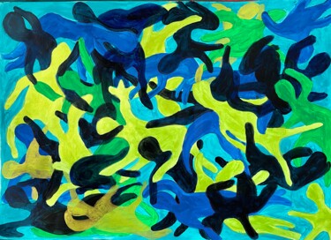 Ζωγραφική με τίτλο "Matissean style exp…" από Ilsy Khaff, Αυθεντικά έργα τέχνης, Ακρυλικό Τοποθετήθηκε στο Χαρτόνι