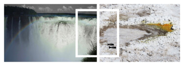 Arts numériques intitulée "LA GARGANTA DEL DIA…" par Evelyne Chevallier, Œuvre d'art originale, Collage numérique