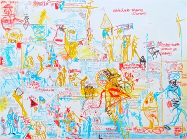 Pintura intitulada "oui" por Frob, Obras de arte originais, Acrílico