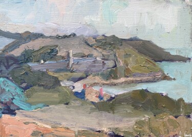 Painting titled "Bowleaze Cove, Weym…" by Georgina Rey, Original Artwork, Oil