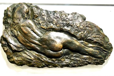 "Sensualità" başlıklı Heykel Aldo Falchi tarafından, Orijinal sanat, Bronz Plastik cam üzerine monte edilmiş