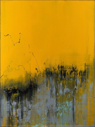 Painting titled "One Fine Morning" by Nemanja Nikolic, Original Artwork, Acrylic Mounted on Wood Stretcher frame