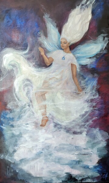 Pintura titulada "Легкость эфира" por Olga Laskavaya, Obra de arte original, Oleo