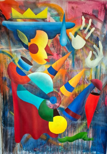 Peinture intitulée "The king" par Art De Noé, Œuvre d'art originale, Acrylique