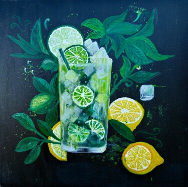 "Cocktail Mojito" başlıklı Tablo Natalya Marques (Natalya MARQUES) tarafından, Orijinal sanat, Akrilik