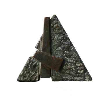 Sculpture intitulée "Catchstone IV" par Vincent Champion-Ercoli, Œuvre d'art originale, Bronze