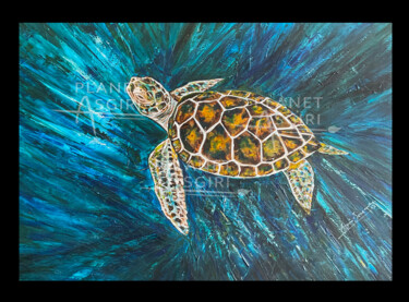 Ζωγραφική με τίτλο "Run Kasbawa" από Asgiri Seneviratne, Αυθεντικά έργα τέχνης, Ακρυλικό