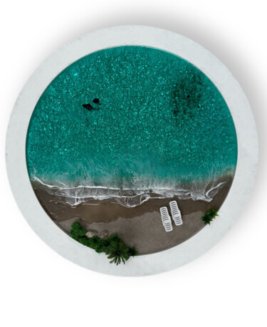 "Resin Ocean Seascap…" başlıklı Tablo Daria Vergina tarafından, Orijinal sanat, Rezine