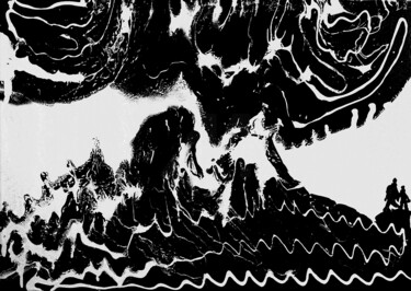 Pittura intitolato "encounter with a vo…" da Maen Duppa, Opera d'arte originale, Acrilico